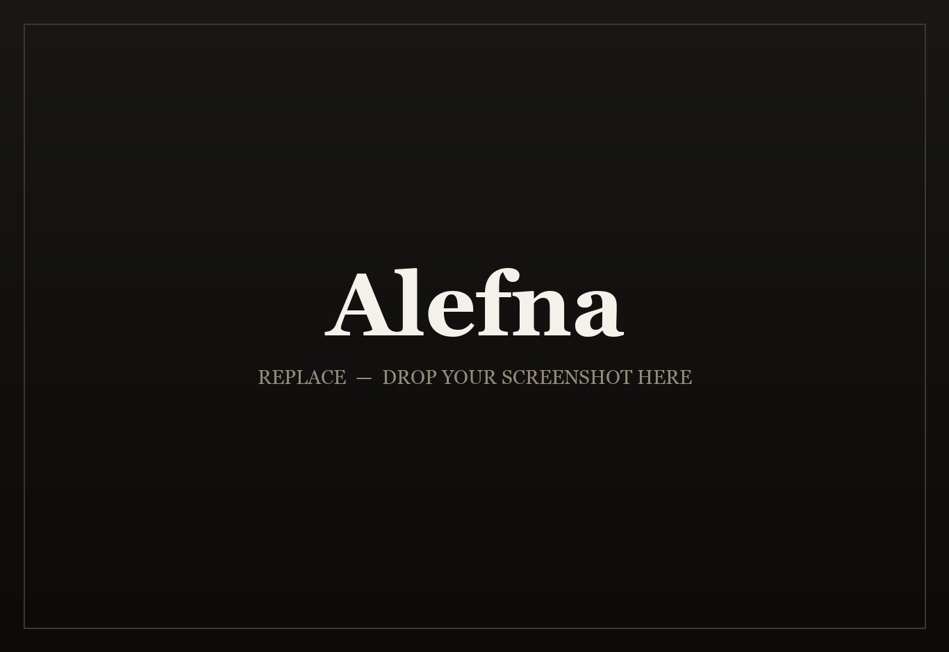 Alefna app preview