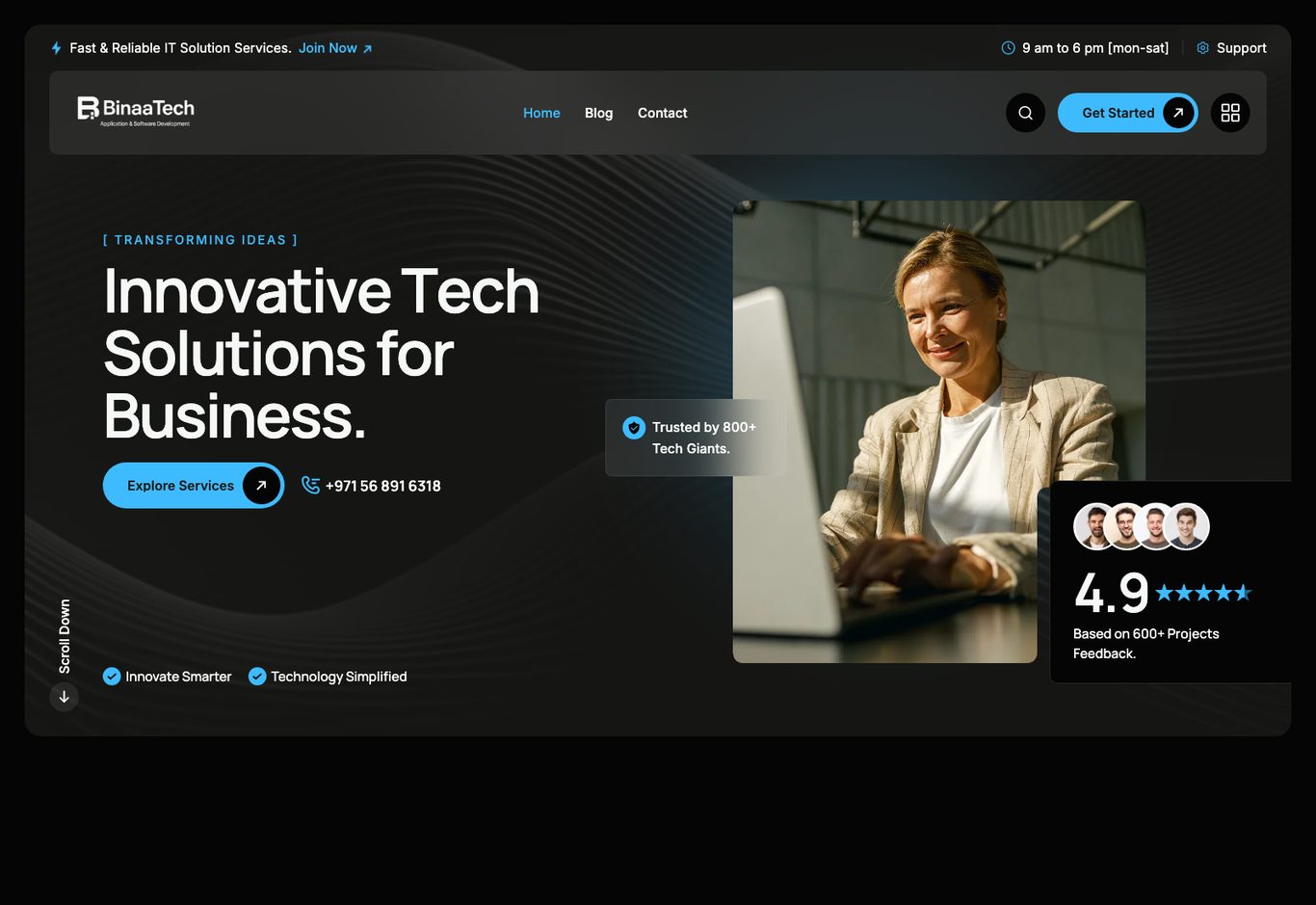 Binaatech platform preview