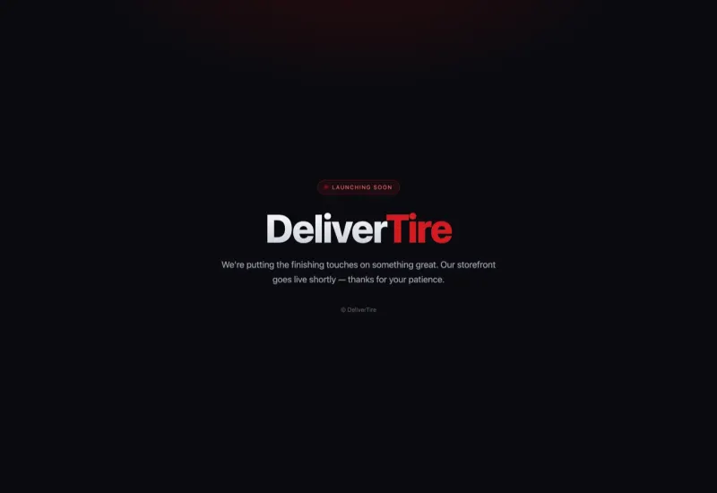 DeliverTire store preview